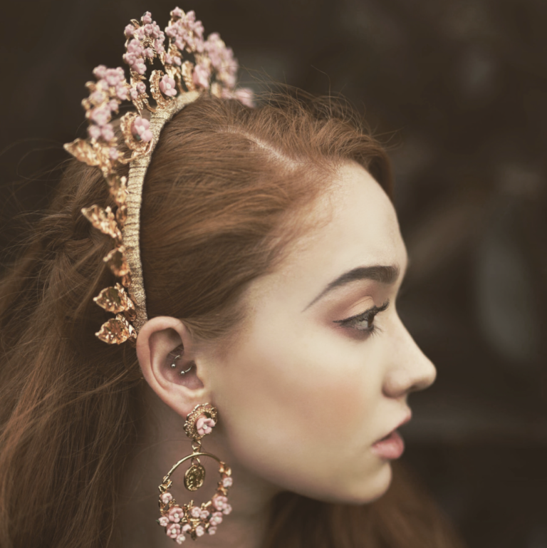 Ashlee Lauren Pink Poppy Crown photo 7