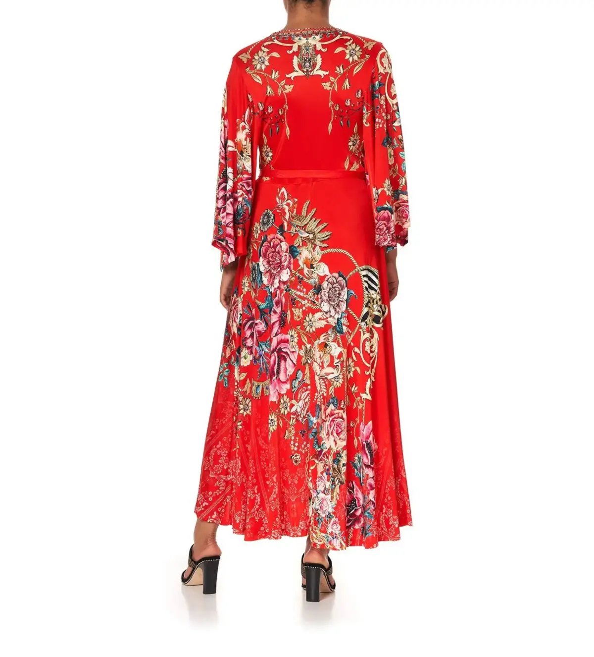 Camilla Jersey Wrap Midi Dress And The Queen in Wore Red Size M AU 12 photo 2