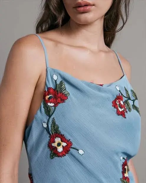 Rag & Bone Jolene Floral Slip Dress Blue Size AU 10 photo 6