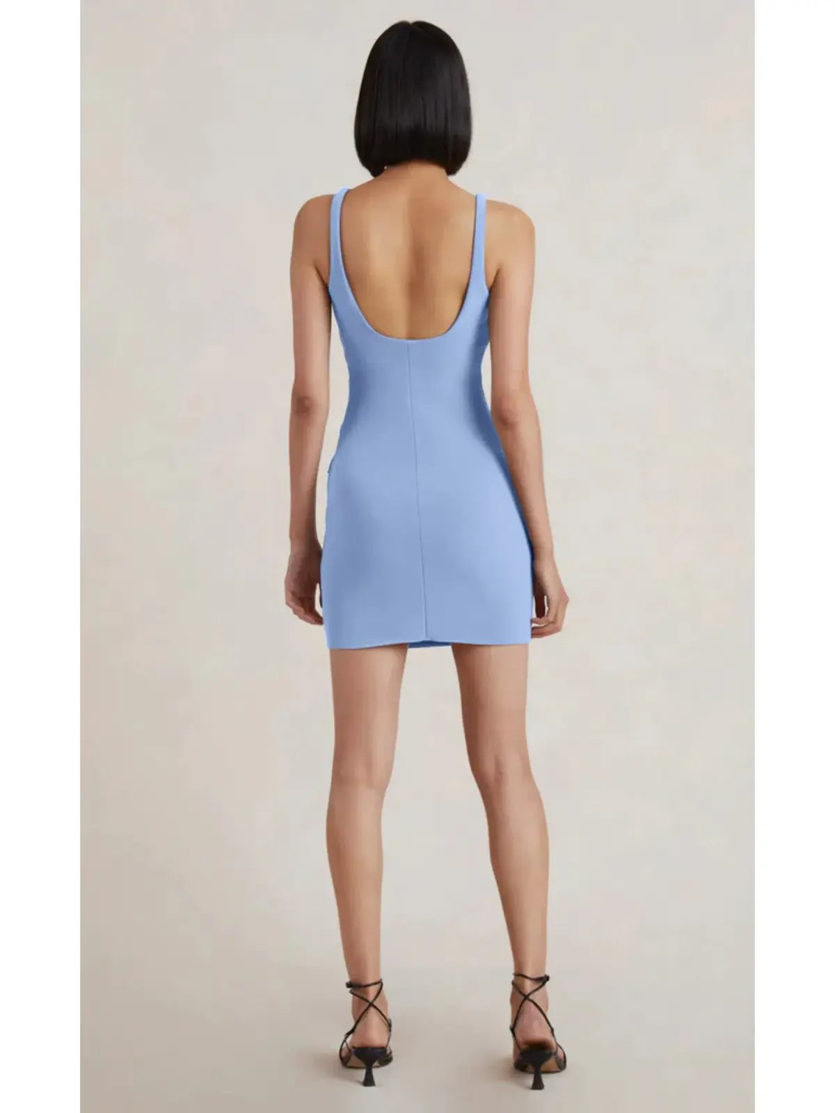 Bec & Bridge Karina Mini Dress Cornflower Blue Size AU 6 photo 3