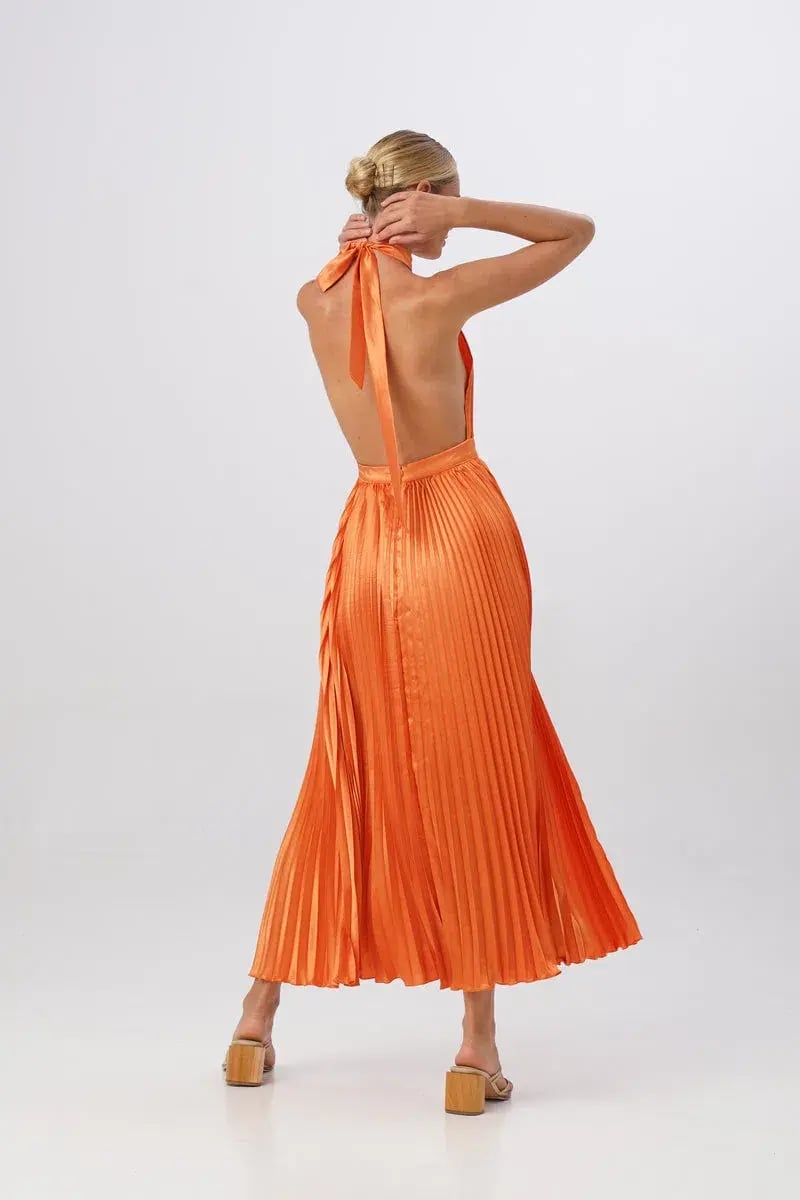 Lidee Renaissance Split Gown Tangelo Size 6 photo 2
