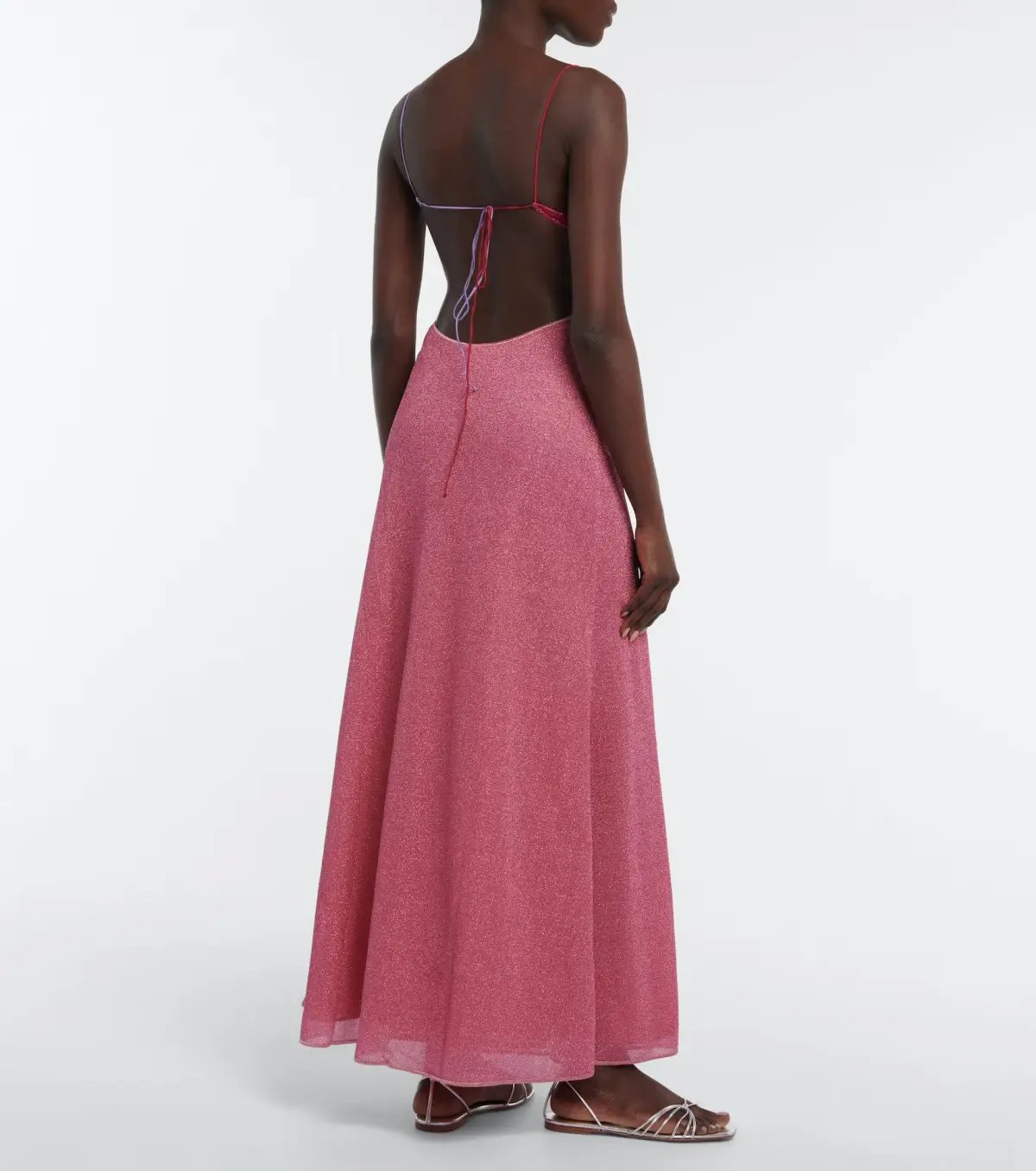 Oséree Cutout Midi Dress Pink Size S / AU 8 photo 3