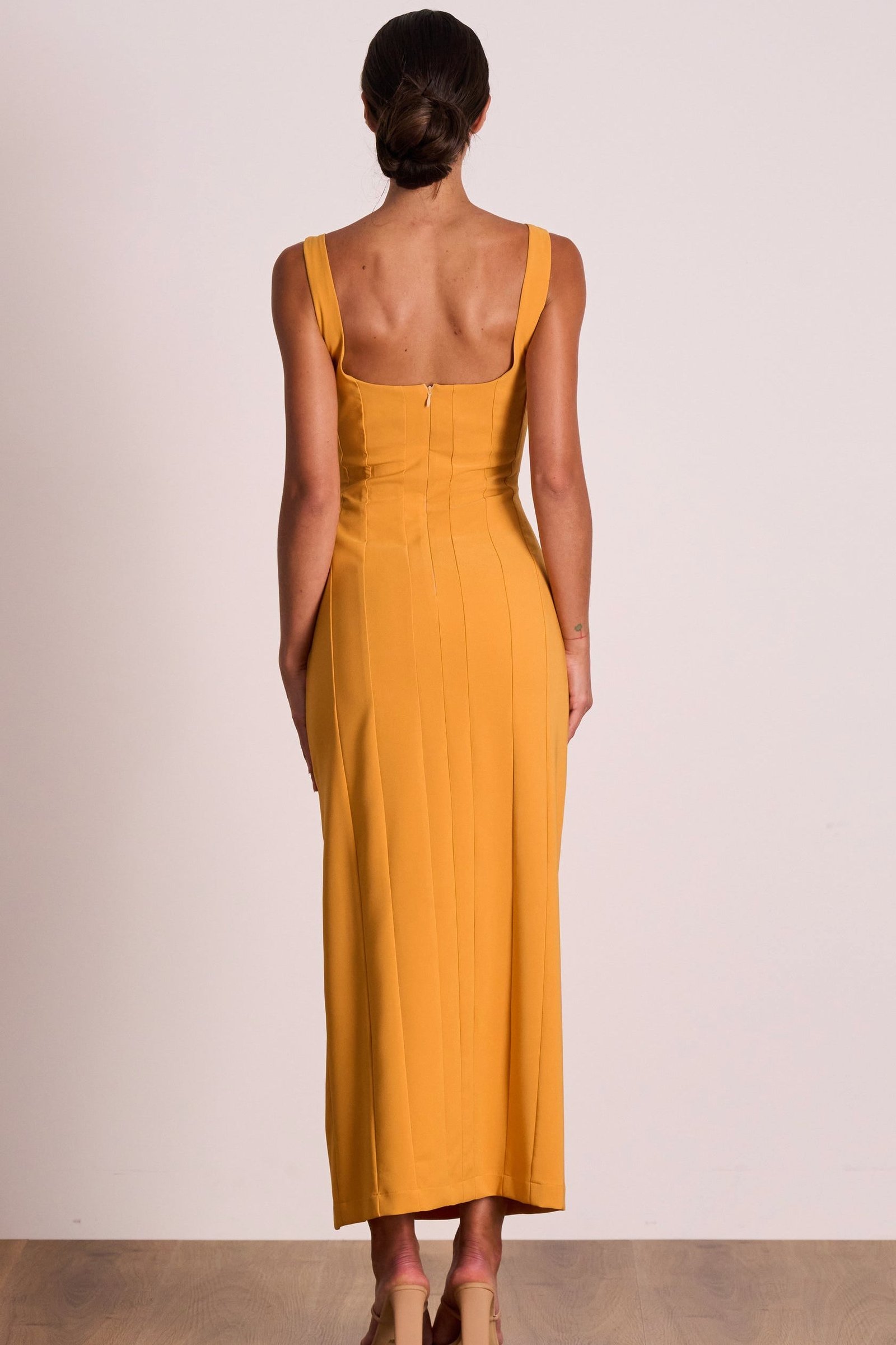 PASDUCHAS SABINE PANELLED MIDI DRESS - PASSIONFRUIT photo 4