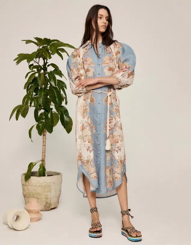 Alemais Blythe Shirtdress Print Size AU 14 photo 3