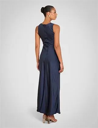 Pilgrim Gita Boat Neck Dress In Navy Size AU 10 photo 3