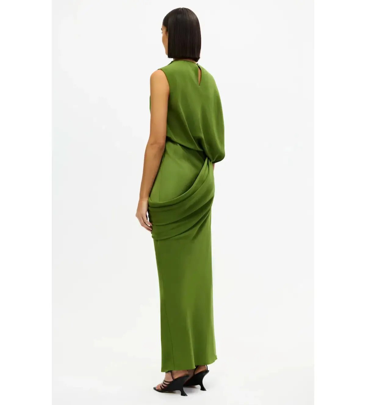 Acler Woodline Maxi Dress Fern Green Size AU 10 photo 6