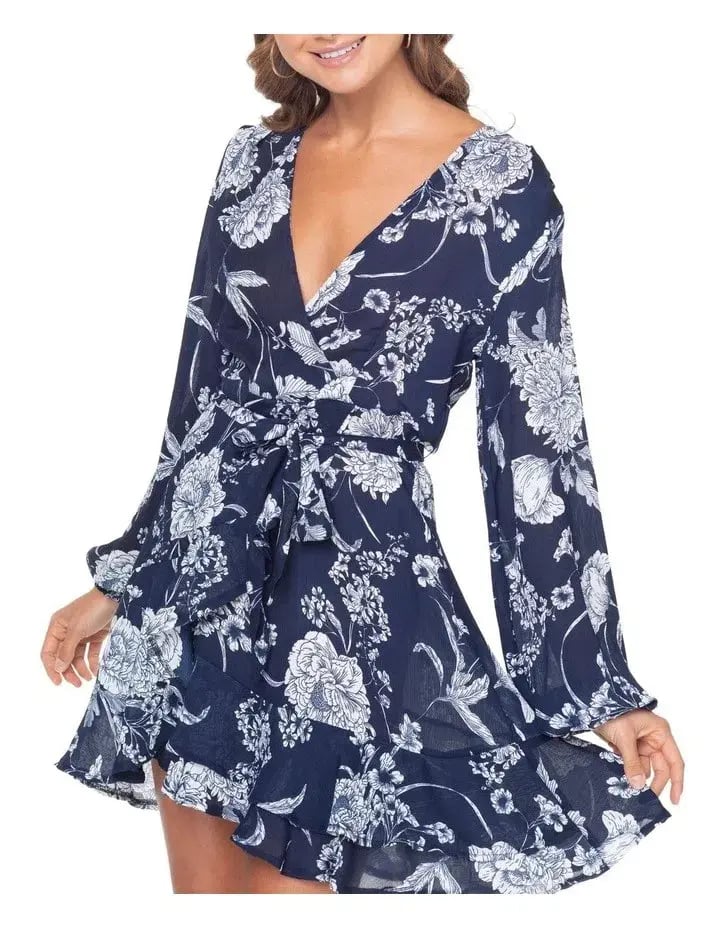 Pilgrim For The Love Mini Dress Floral Size 10 photo 4