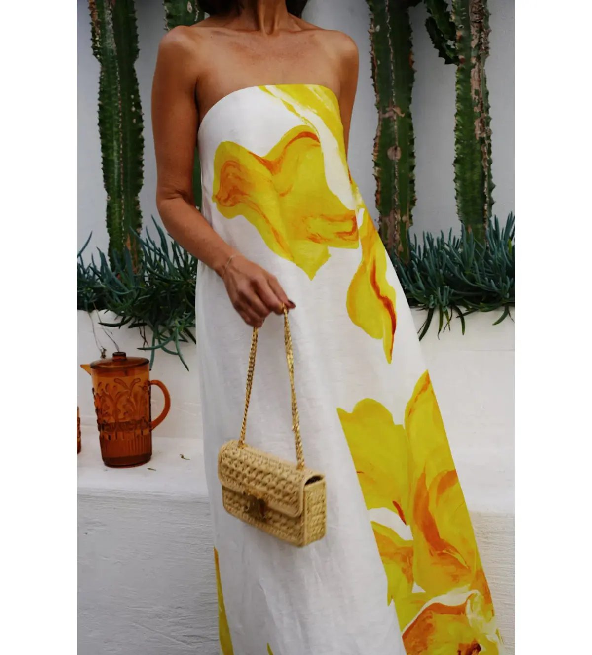 Acler Hopton Midi Dress in Ivory Calla Lily Size AU 14 photo 2