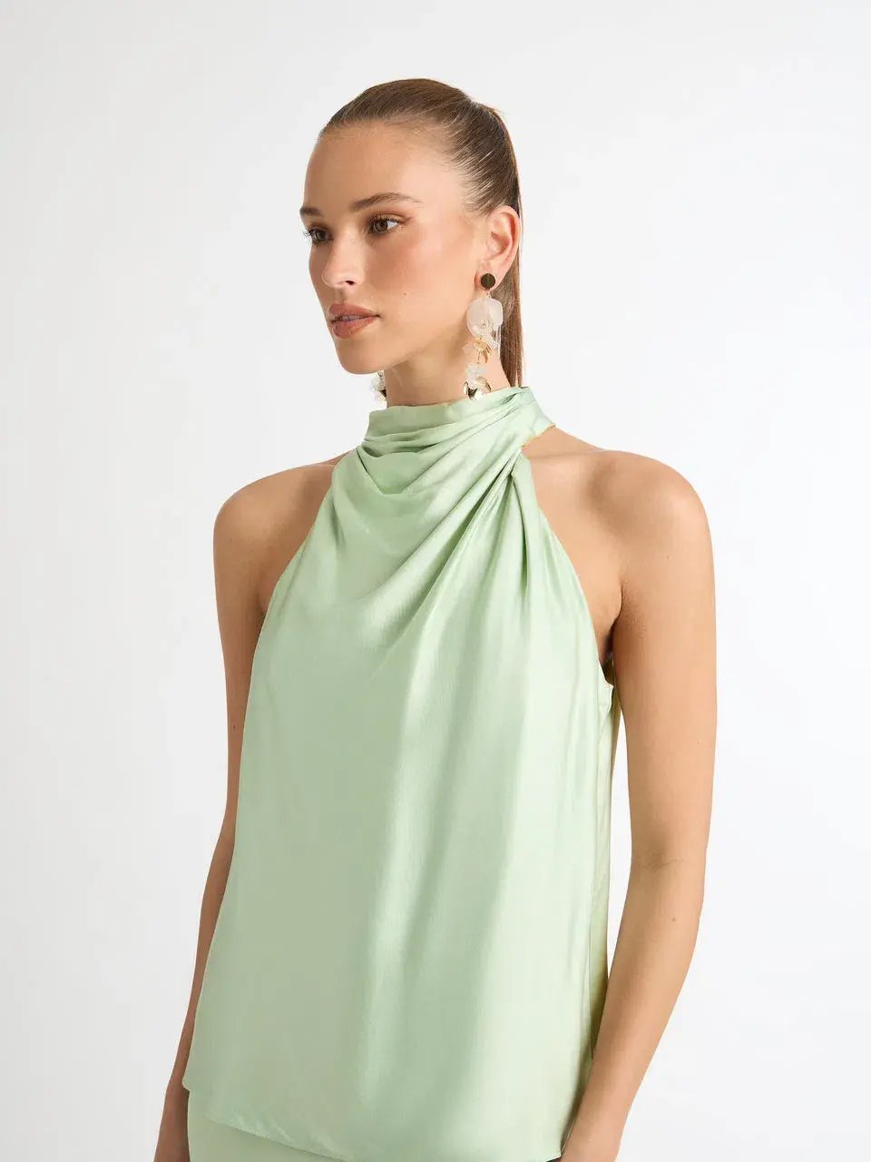 Sheike Stella Longline Top Size 6 and Gracie Skirt Size 8 Set Sage photo 2