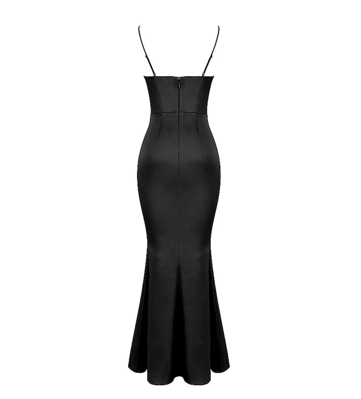 House of CB Olivette Satin Corset Maxi Dress Black Size AU 10 photo 6