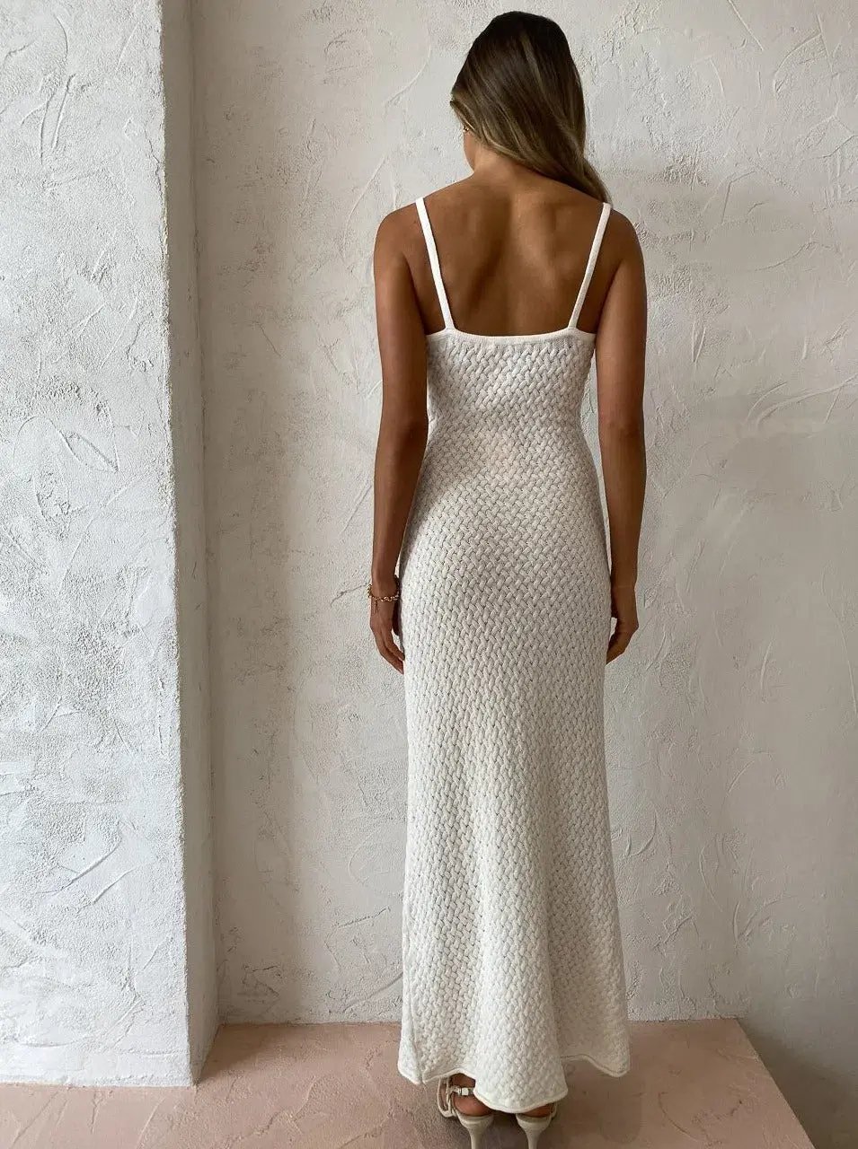 Bec & Bridge Effie Knit Key Maxi Dress Ivory Size 6 photo 2