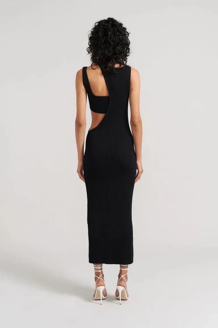 Henne Olympia Midi Dress Black Size S / AU 8 photo 4
