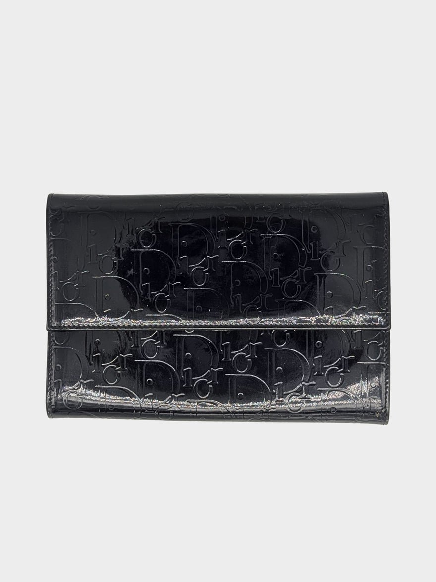 Dior Patent Cross-body Clutch Black photo 3