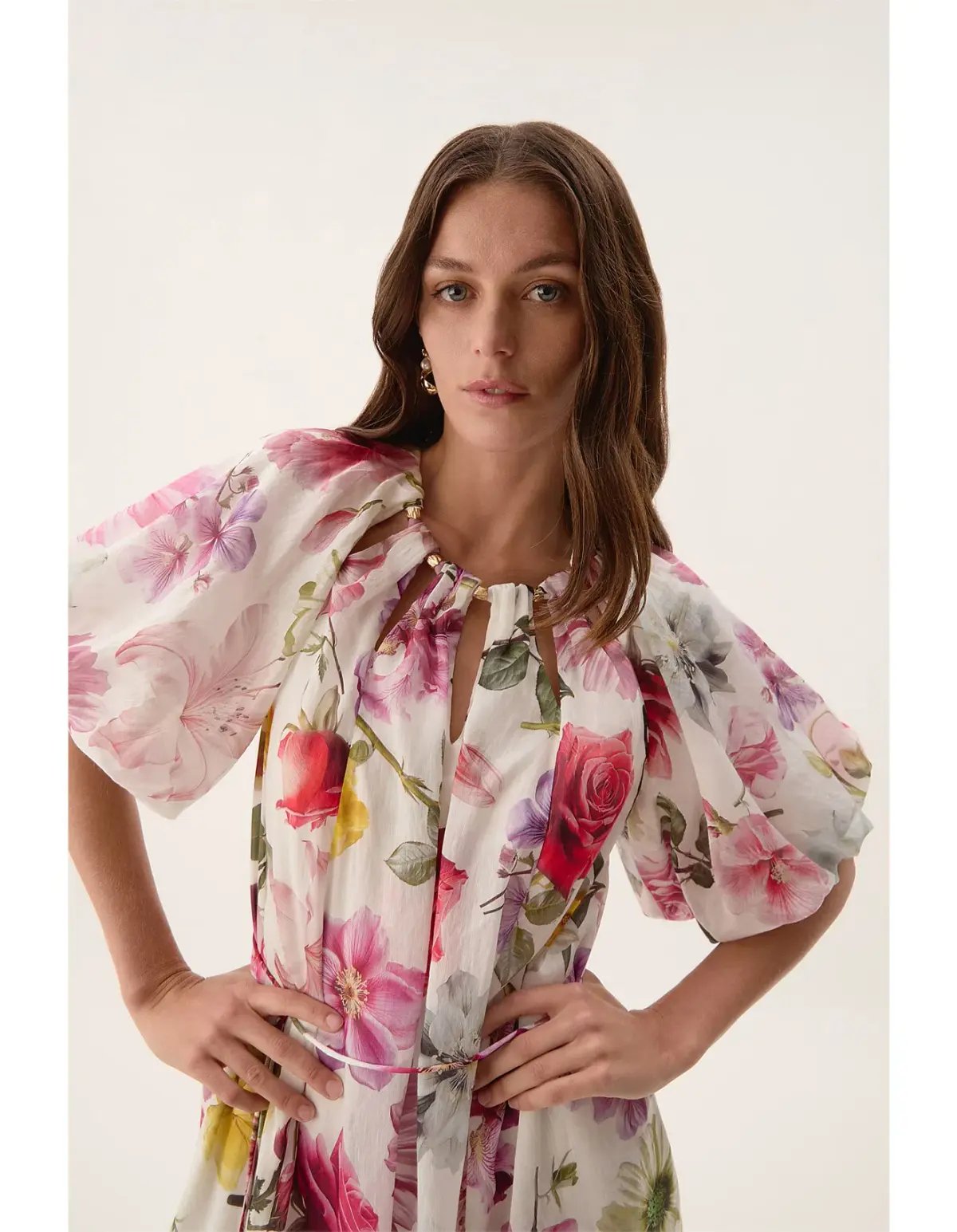 Aje Fleur Midi Dress Collage Floral Size AU 10 photo 3