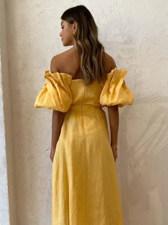 Sovere Noble Maxi Dress Buttercup Size AU 10 photo 6