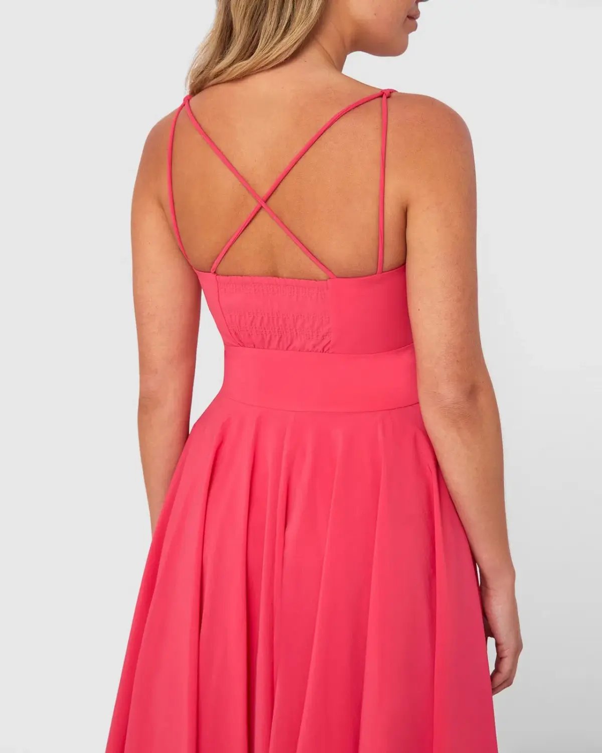 By Johnny Party Button Midi Dress Pink Size 10 photo 3