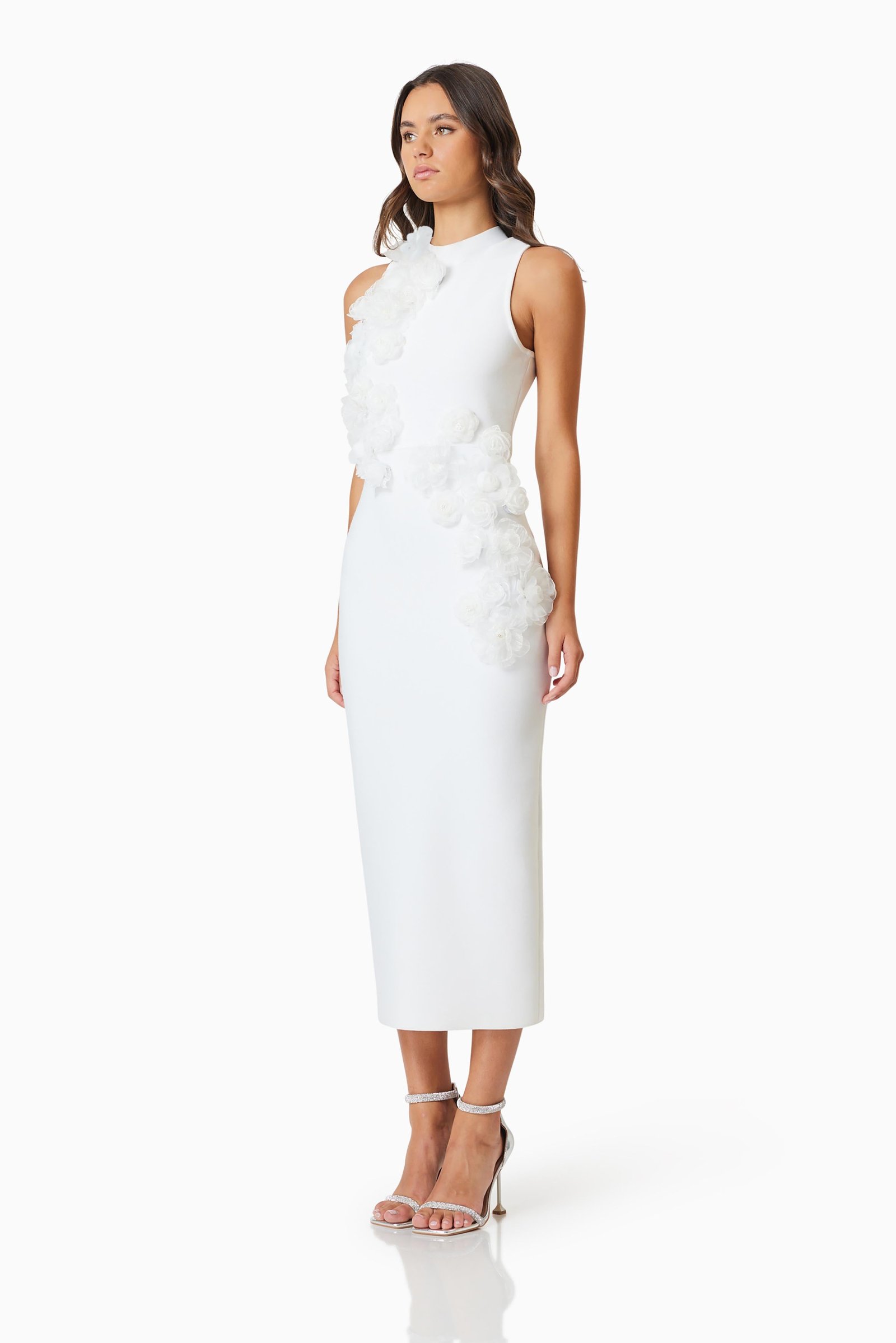 ELLIATT WHITETAIL MIDI DRESS - IVORY photo 6