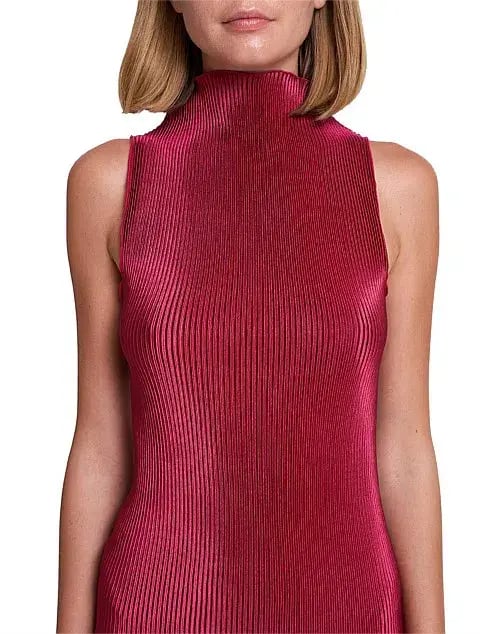 L'Idee Soiree Moss Gown in Ruby Size 10 photo 2