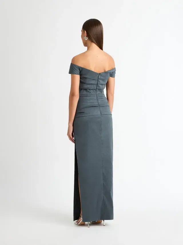 Sheike Elissa Gown Grey Size 18 photo 3