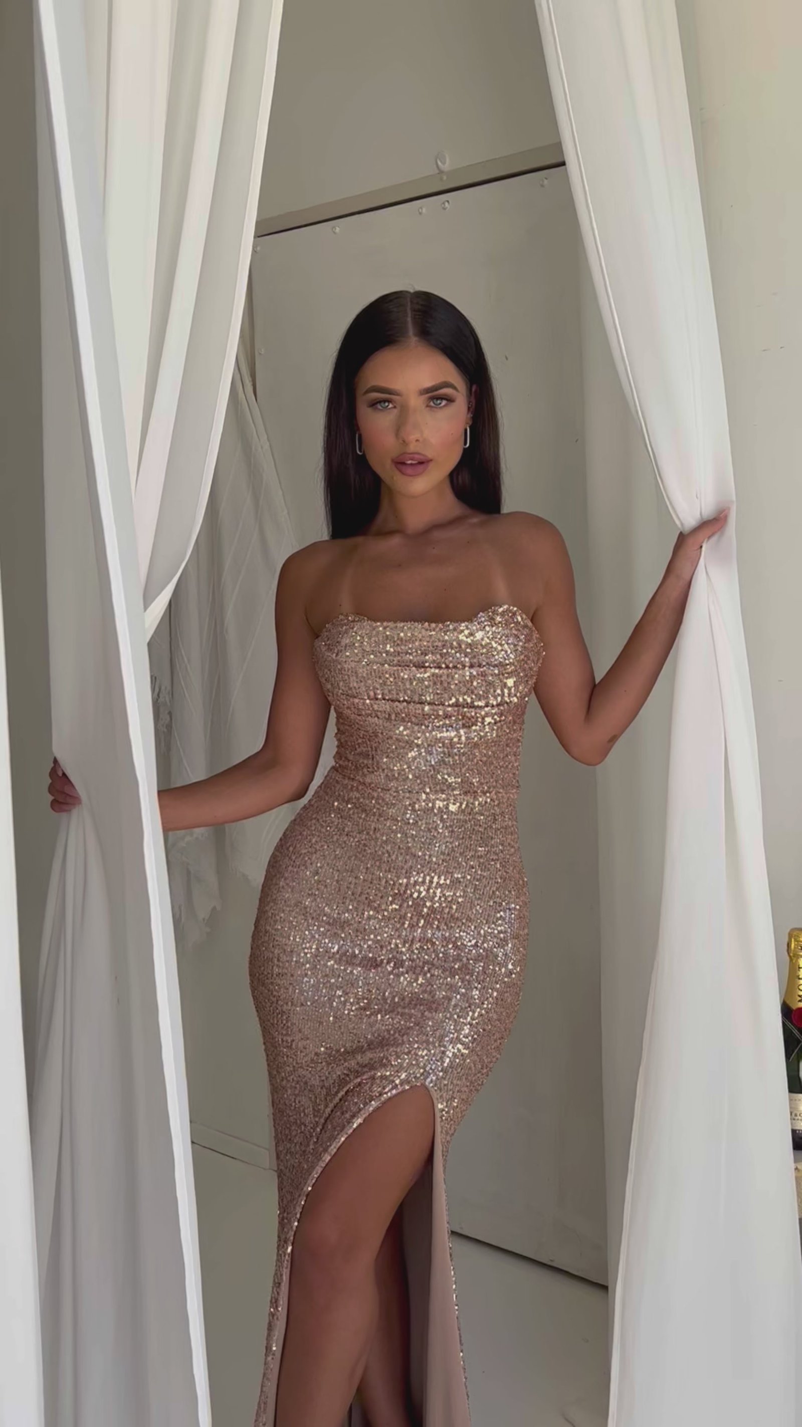 Valentina Dress in Rose Gold photo 5