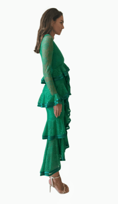 Nicola Finetti Maia Green Dress size 8 photo 5