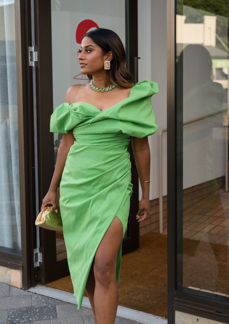 Rachel Gilbert Gia Dress, Green photo 3
