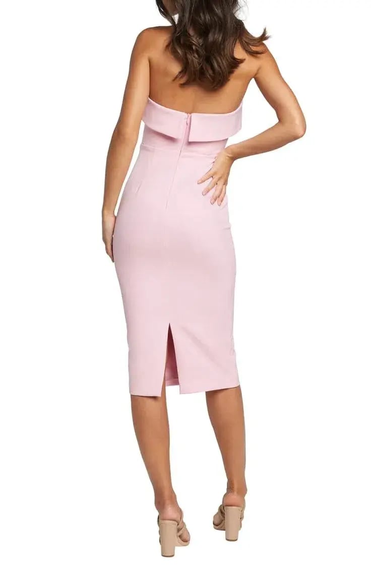 Bardot Georgia Strapless Dress Candy Pink Size 10 photo 2