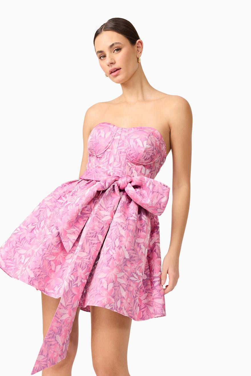 Elliatt Nadeen A Line Mini Dress - Pink Purple photo 2