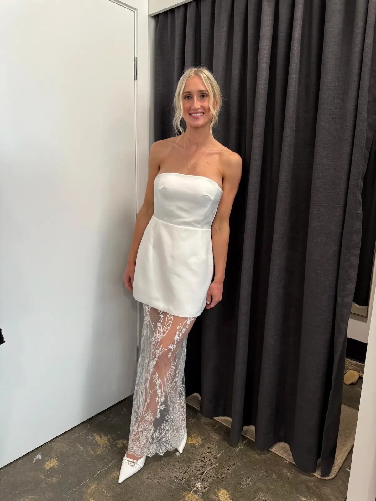 Elle Zeitoune Janice Maxi Dress White Size 6 photo 4