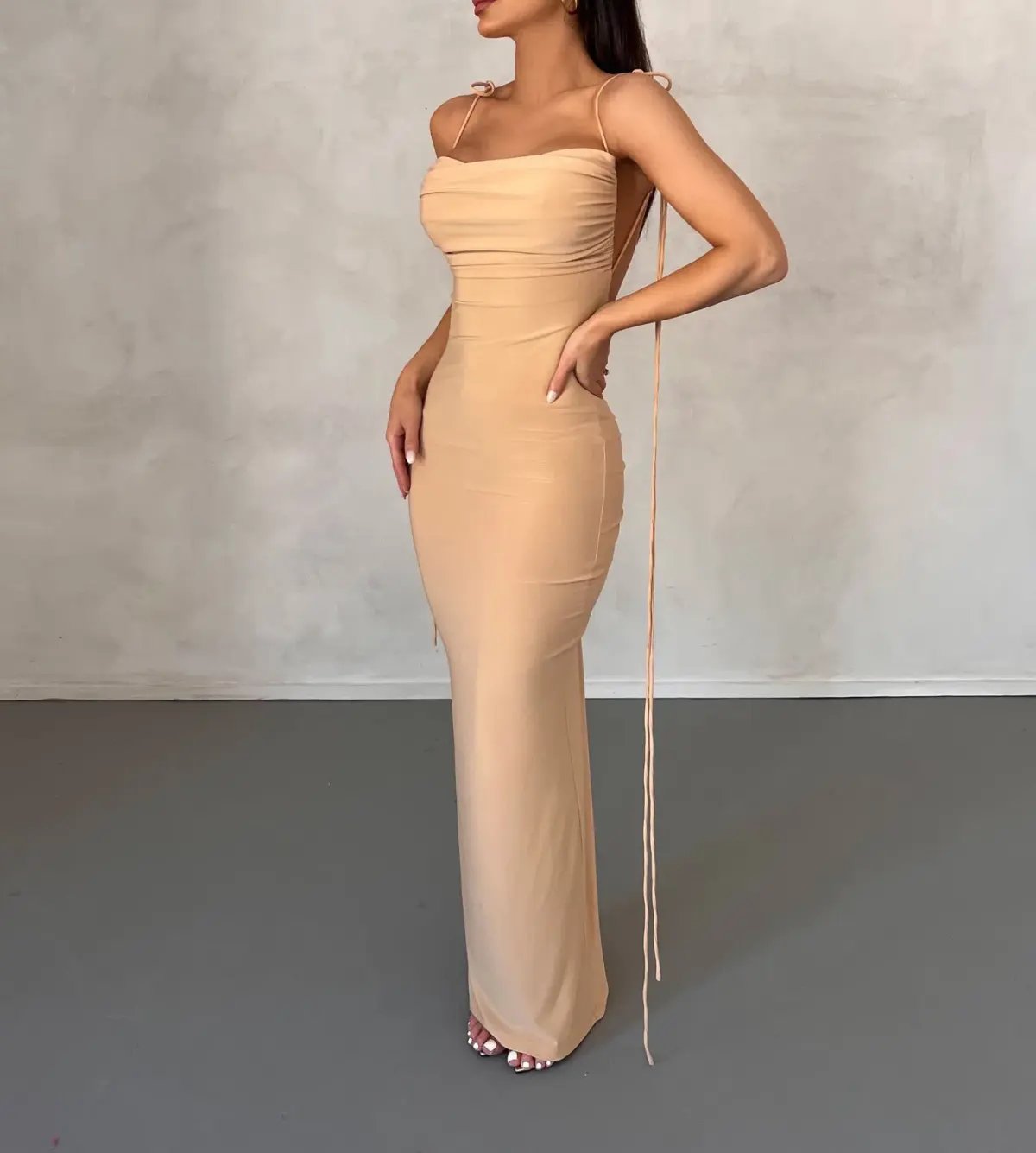 Melani The Label Jiani Gown Nude Size S / Au 8 photo 2
