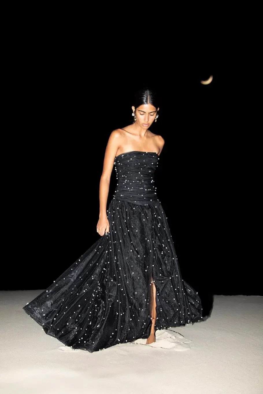 Aje Juniper Gown Black Size 12 photo 2