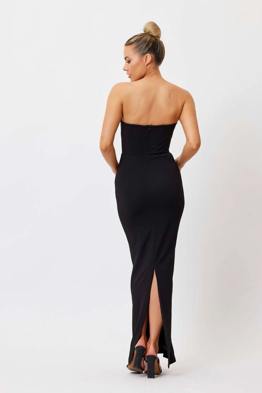 Bianca and Bridgett Avery V Neck Dress - Black photo 2