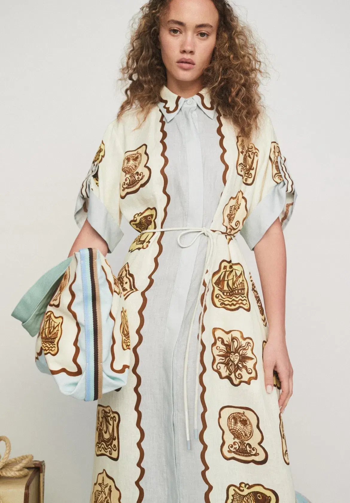 Alemais Relic Shirt Dress Multi Size 12 photo 2