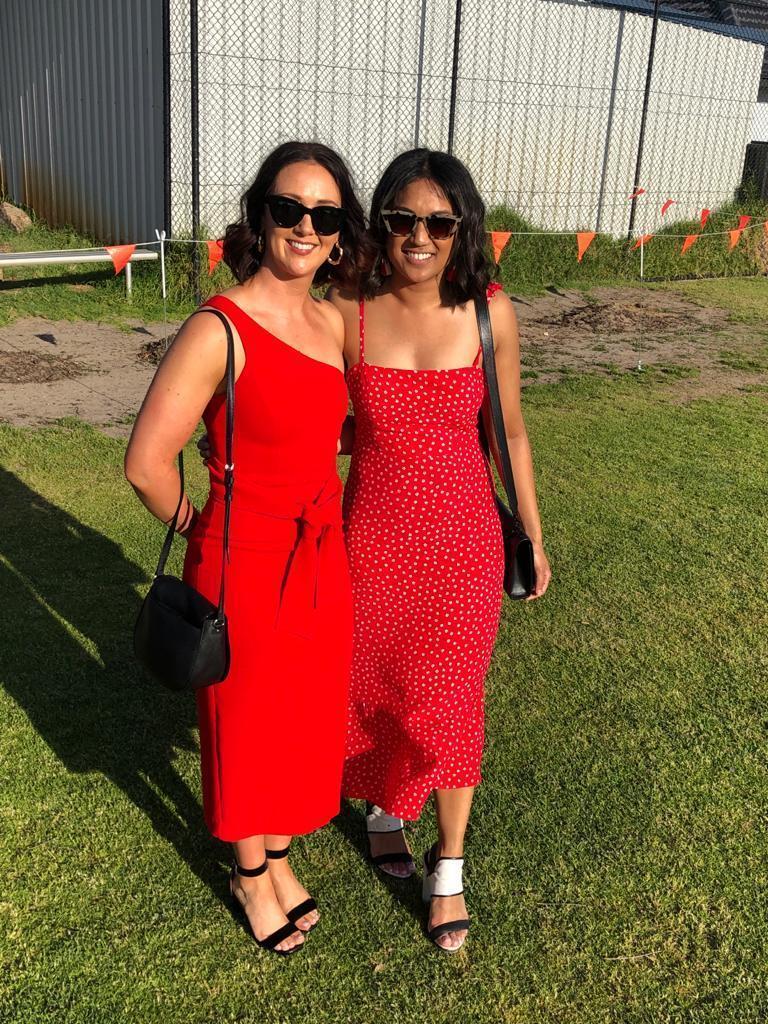 Shona Joy Bryant One Shoulder Midi with Belt Red 8 photo 3