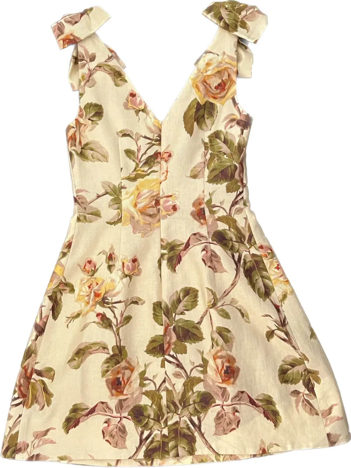 Zimmermann Resistance Tie Dress Mini Dress Autumn Rose  Size 0/Au 8 photo 3