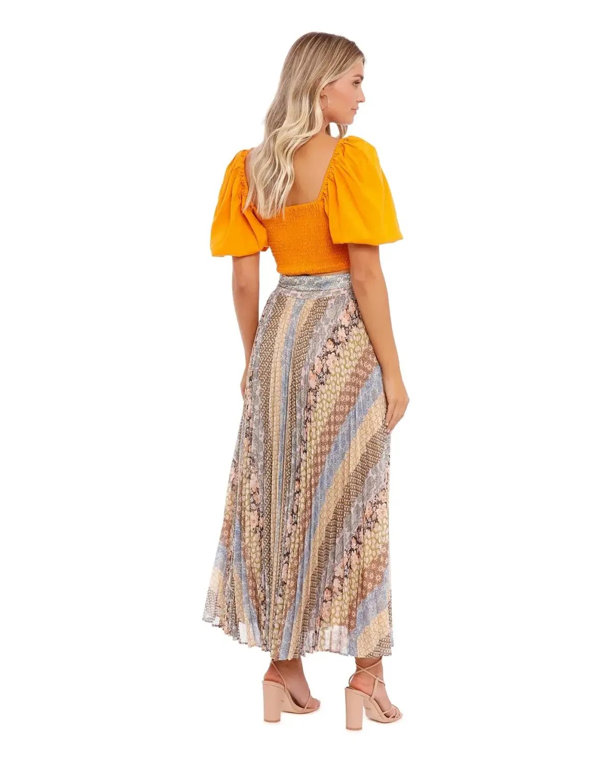 Zimmermann Sunray Skirt Tiled Stripe Size 2 / Au 12 photo 3