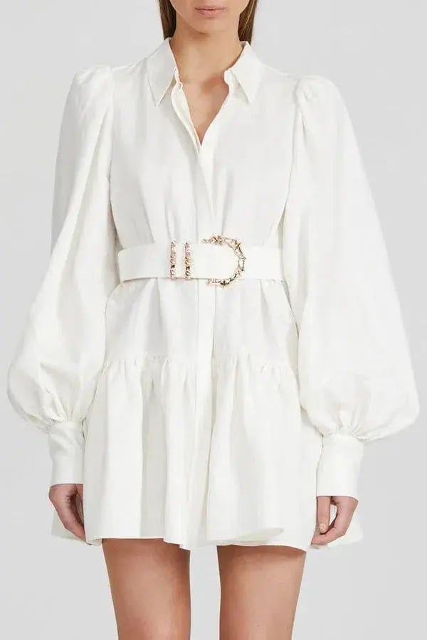 Acler Sherwood Mini Dress Ivory Size 14 photo 2