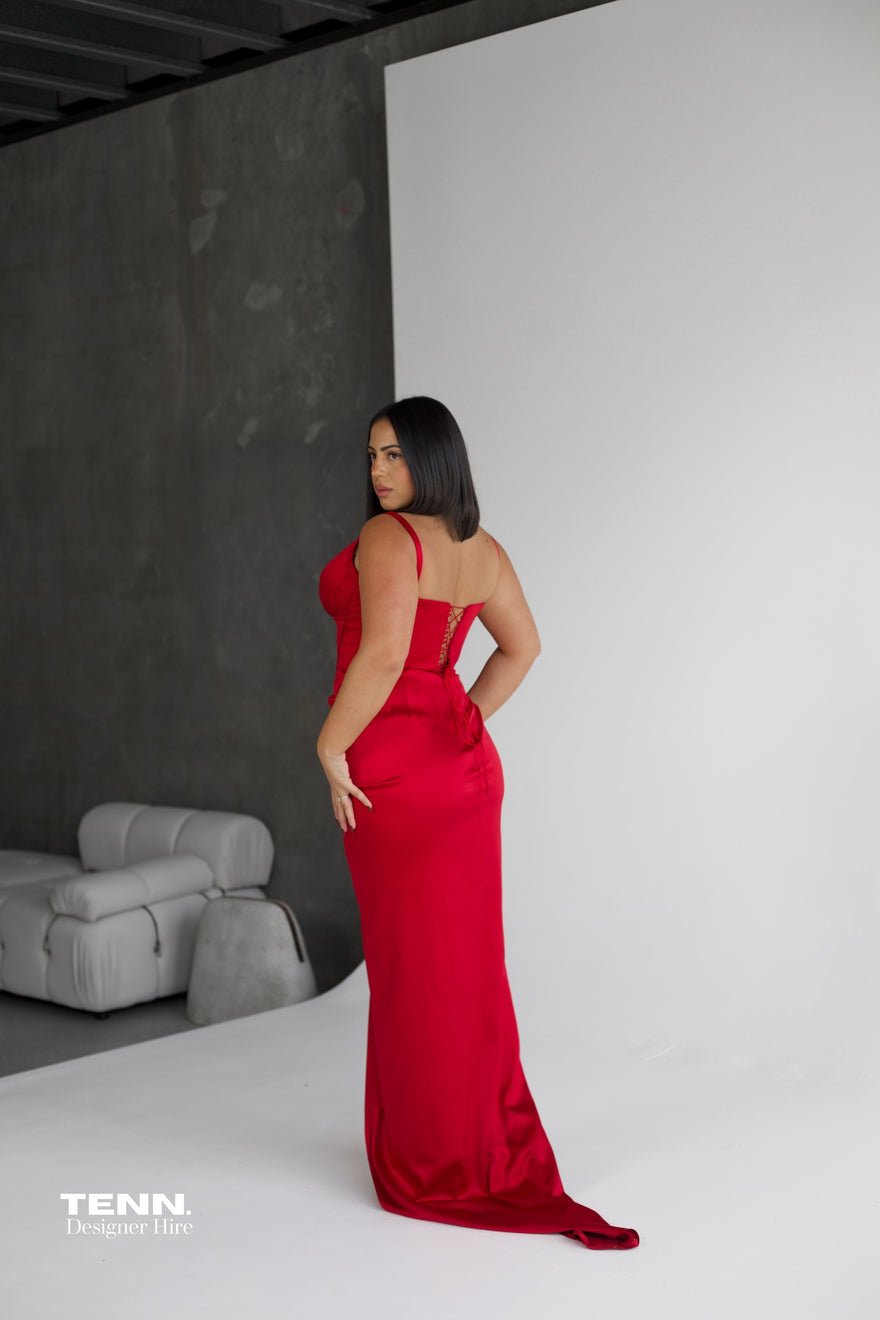 Lia Stublla Aimee Gown - Red photo 2