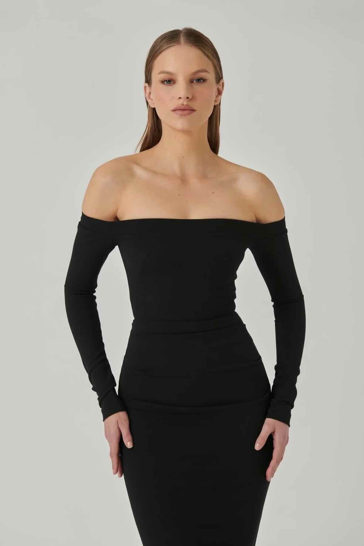 EFFIE KATS ANITA GOWN - BLACK photo 3