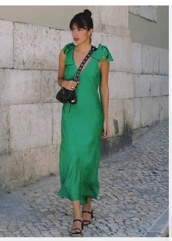 Kivari Adriana Maxi Dress Emerald Green Size 12 photo 3