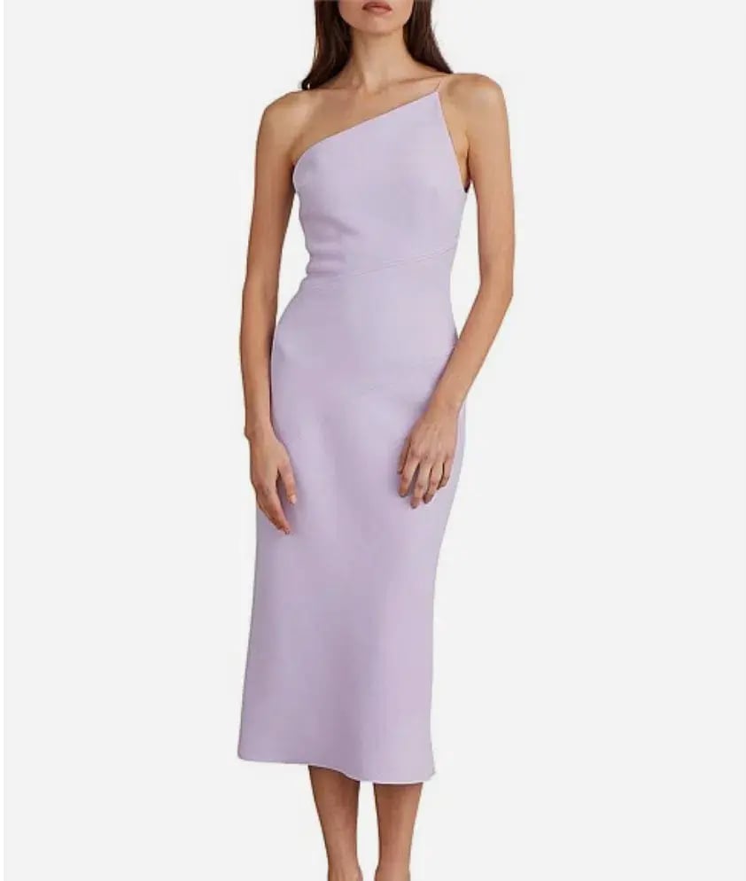 Bec & Bridge Araia Asym Midi Dress Lilac Size AU 6 photo 4