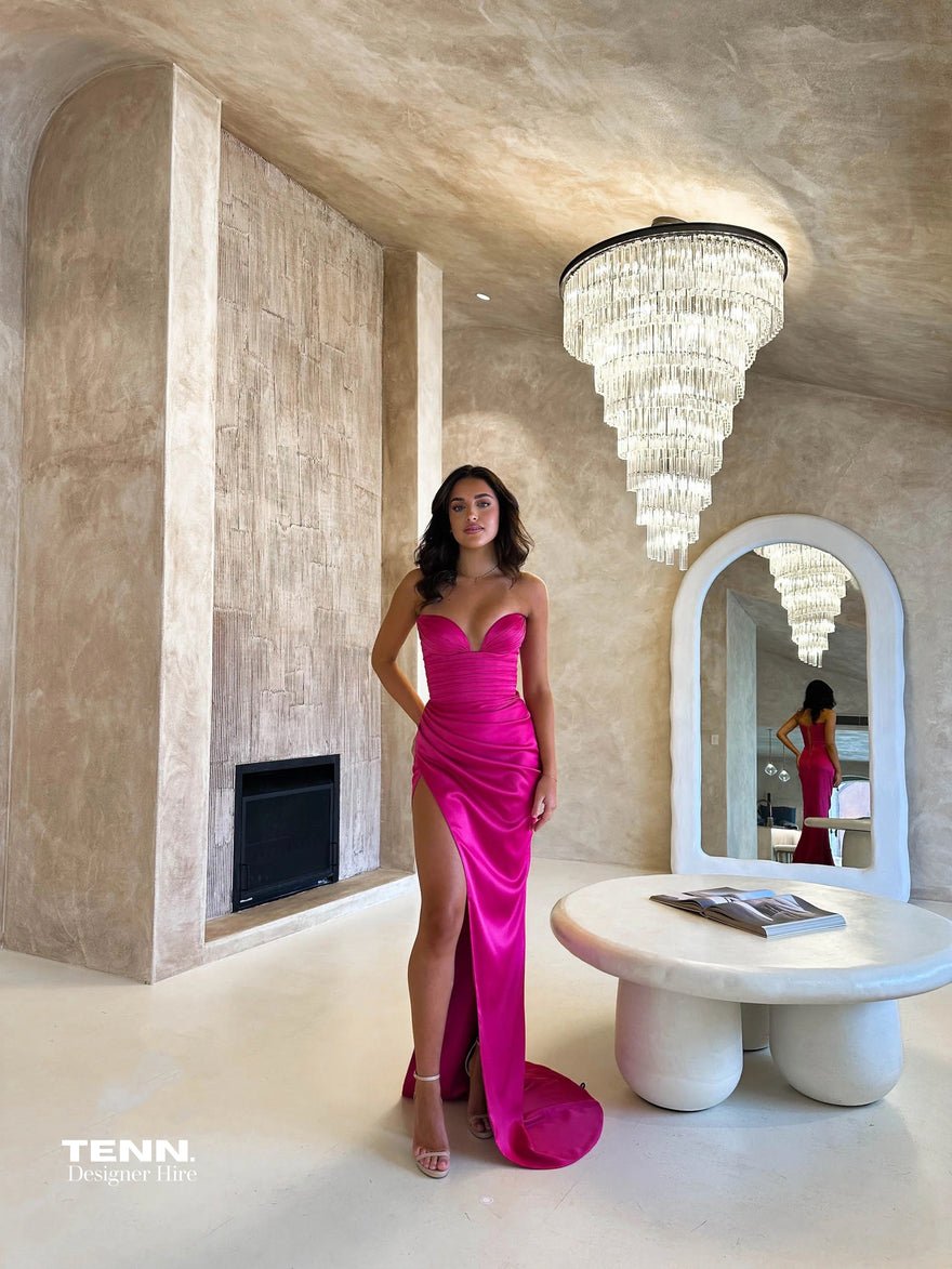 Lia Stublla Sofia Gown - Hot Pink photo 2