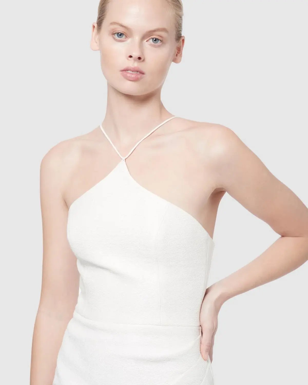 Manning Cartell Canvas Raffia Midi Dress White Size AU 6 photo 4