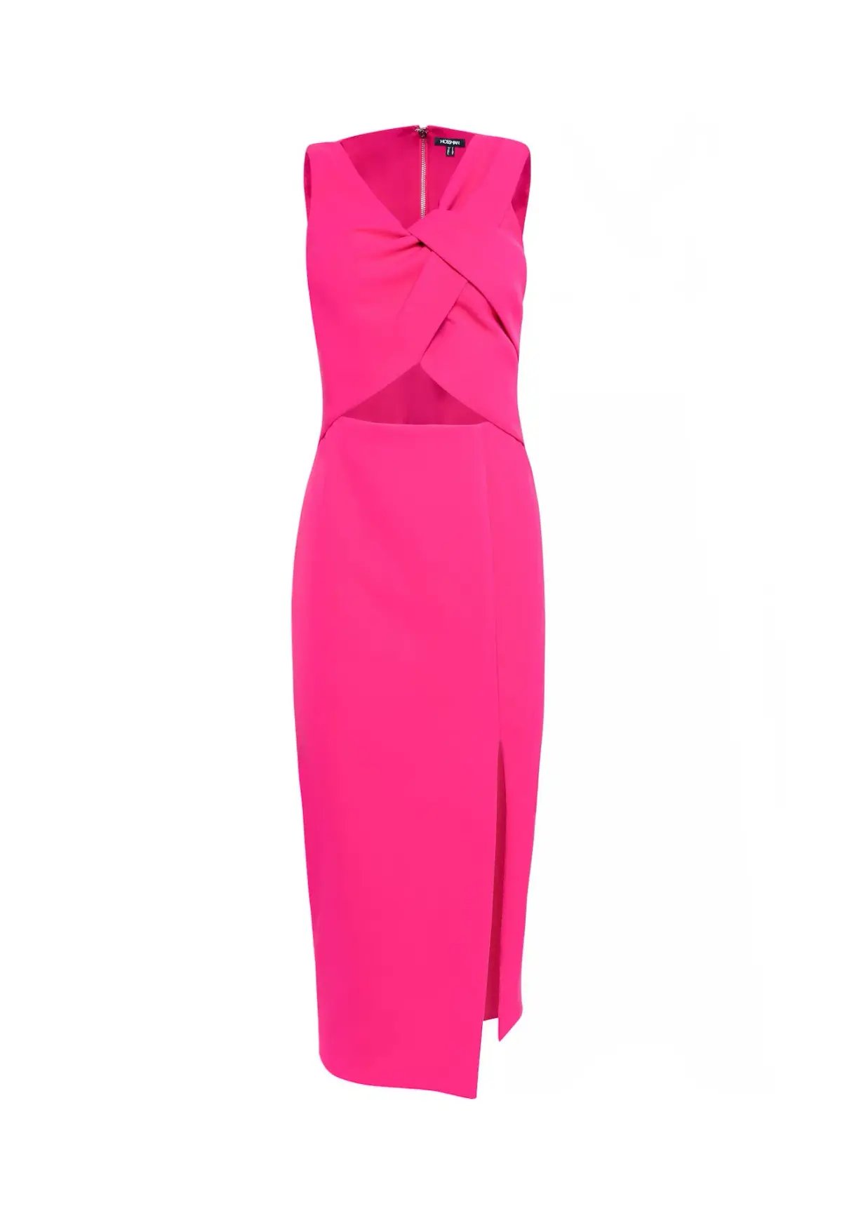 Mossman Solace Draped Midi Dress Fuchsia Size 8 photo 6