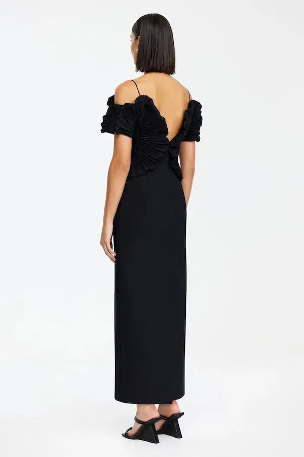 Acler Darnhill Midi Dress Black Size 12 photo 3
