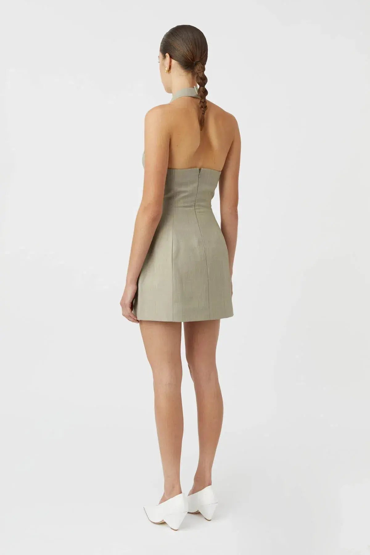 Camilla and Marc Pompidou Mini Dress Olive Marle Size 10 photo 3