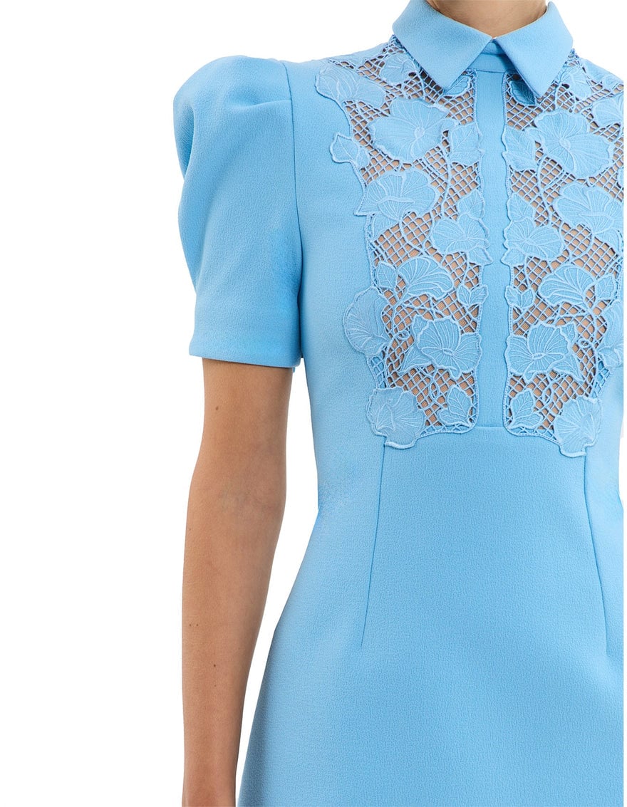 Rebecca Vallance Skye Short Sleeve Mini Dress - Ethereal Blue photo 3
