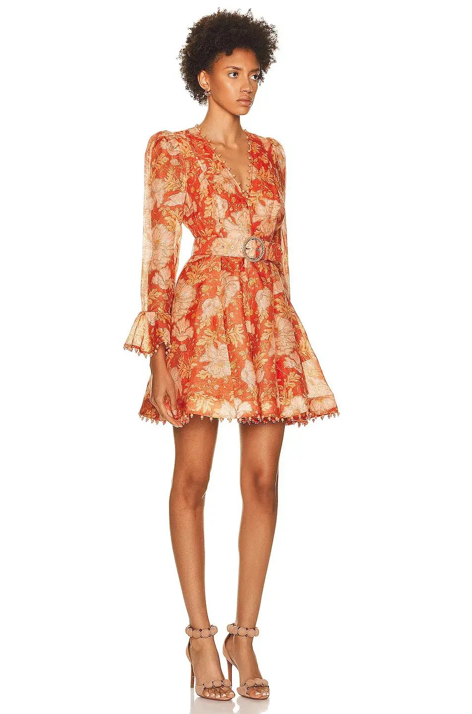 Zimmermann Kaleidoscope Mini Dress Amber Floral Size 1 / Au 10 photo 2