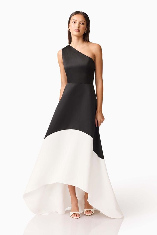 Elliatt Sorrel Gown - Black White photo 2