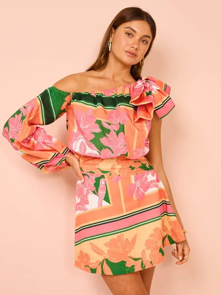 By Nicola Rosa Mini Dress Multi Print Size 14 photo 2